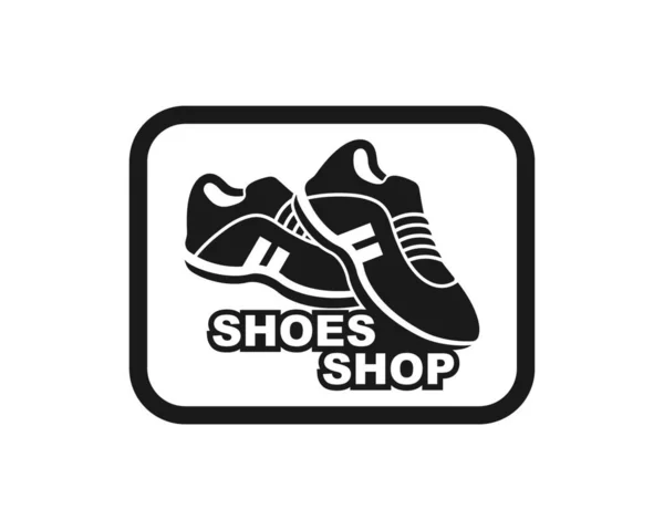 Chaussures Icône Logo Vecteur Illustration Modèle Conception — Image vectorielle