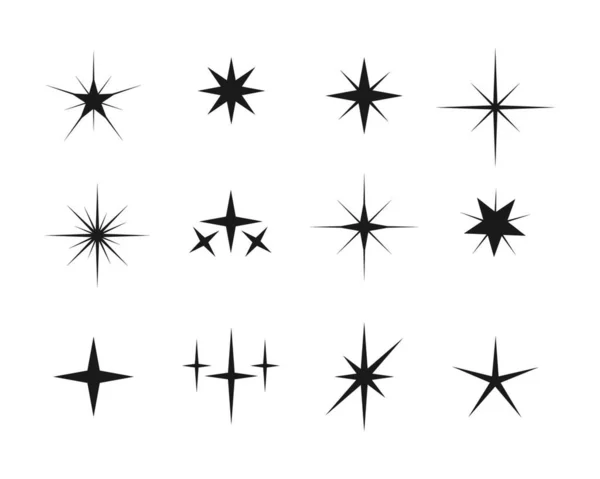 Szikrázó Fény Csillag Vektor Illusztráció Tervezősablon — Stock Vector
