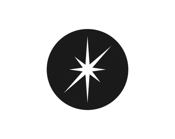 Иллюстрационный Шаблон Светящейся Звезды — стоковый вектор