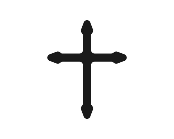 Шаблон Векторной Иллюстрации Креста — стоковый вектор