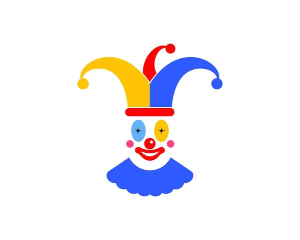 Clown Illustration Vektor Ikon Formgivningsmall — Stock vektor