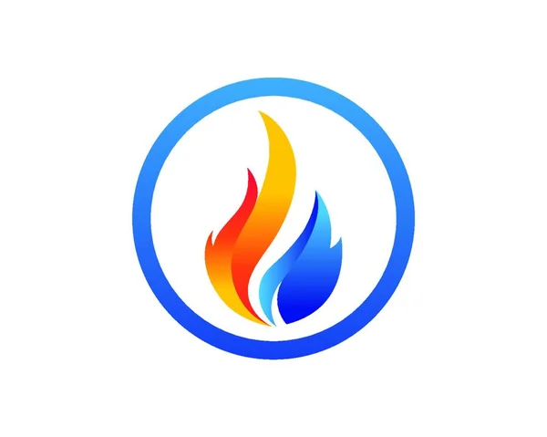 Feuer Flamme Logo Symbol Vektor Illustration Design Vorlage — Stockvektor