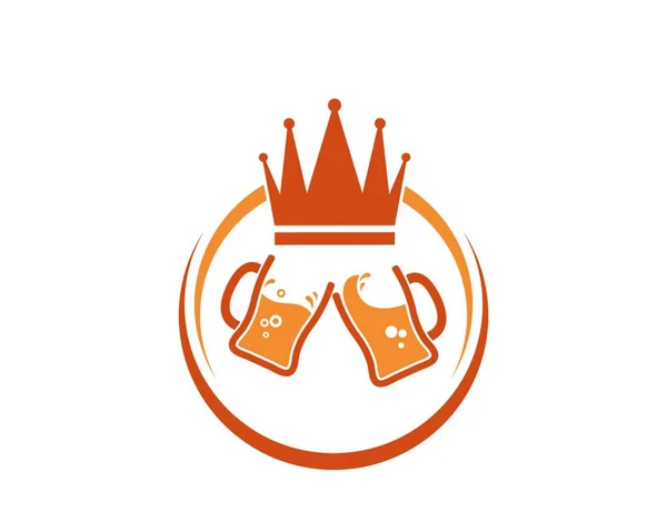 Bier Logo Symbol Vektor Illustration Design Vorlage — Stockvektor