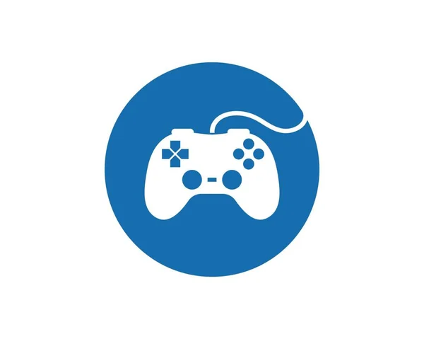 Controle Vídeo Game Logotipo Ícone Vetor Ilustração Design —  Vetores de Stock