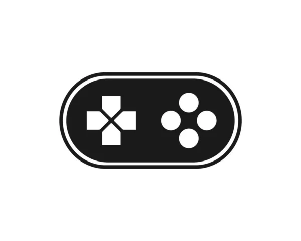 Video Spel Controller Logotyp Ikon Vektor Illustration Design — Stock vektor