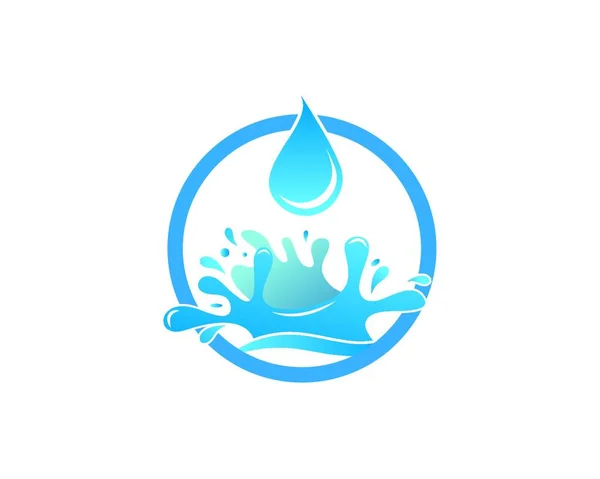Plantilla Diseño Ilustración Icono Logotipo Water Splash — Archivo Imágenes Vectoriales