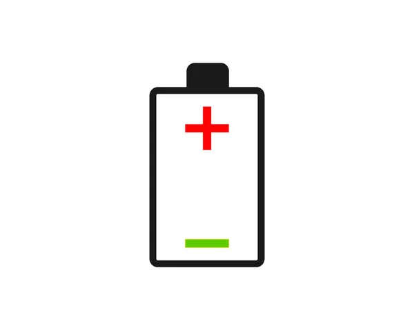 Batterie Symbol Logo Illustration Vektor Design — Stockvektor