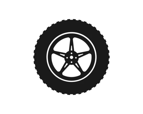 Tire Icon Logo Illustration Vector Template Design — Stock Vector