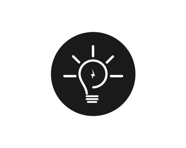 Modèle Ilustration Vectorielle Logo Ampoule — Image vectorielle