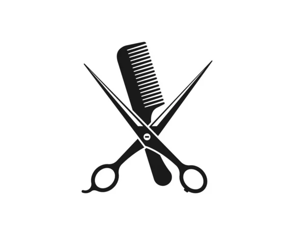 Makas Simgesi Logo Vektör Çizim Şablonu — Stok Vektör