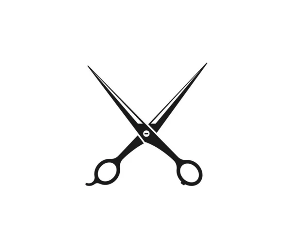 Scissor Icon Logo Vector Illustration Template — Stock Vector