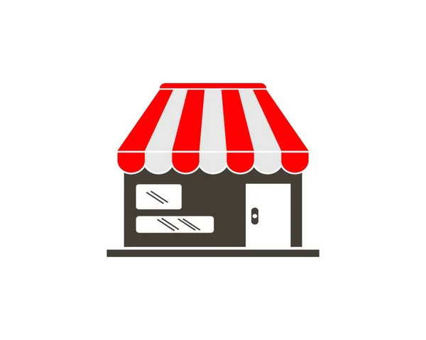 Icono Tienda Logo Vector Ilustración Diseño — Vector de stock