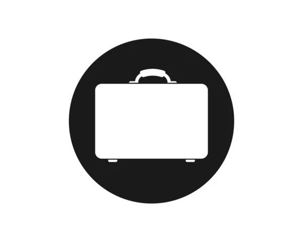 Resväska Ikon Logo Vektor Illustration Design — Stock vektor
