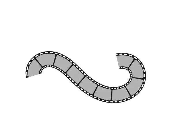 Película Tira Vector Ilustración Diseño Plantilla — Vector de stock