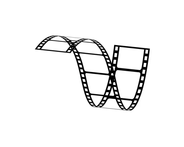 Película Tira Vector Ilustración Diseño Plantilla — Vector de stock