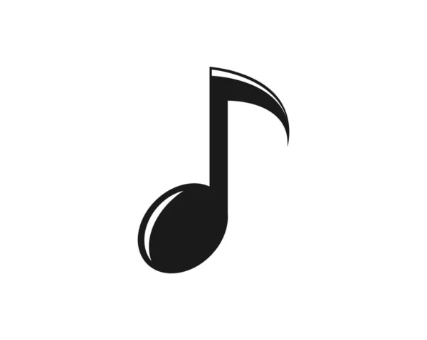 Musik Note Vektor Illustration Ikone Design — Stockvektor