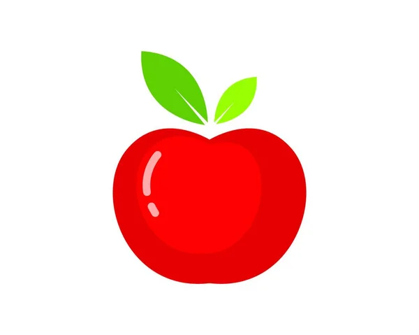 Apples Logotyp Ikon Vektor Illustration Design Mall — Stock vektor