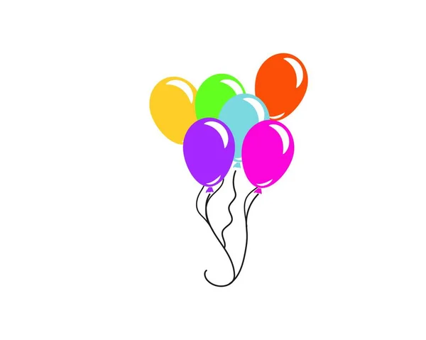 Ballon Symbol Vektor Illustration Design Vorlage — Stockvektor