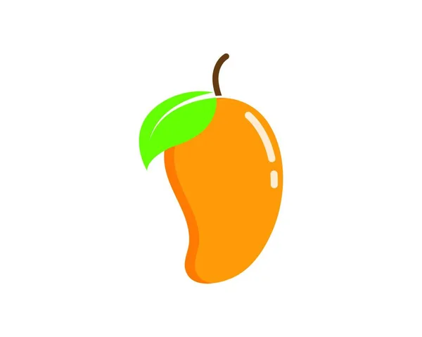 Mangue Fruit Vecteur Illustration Logo Icône — Image vectorielle