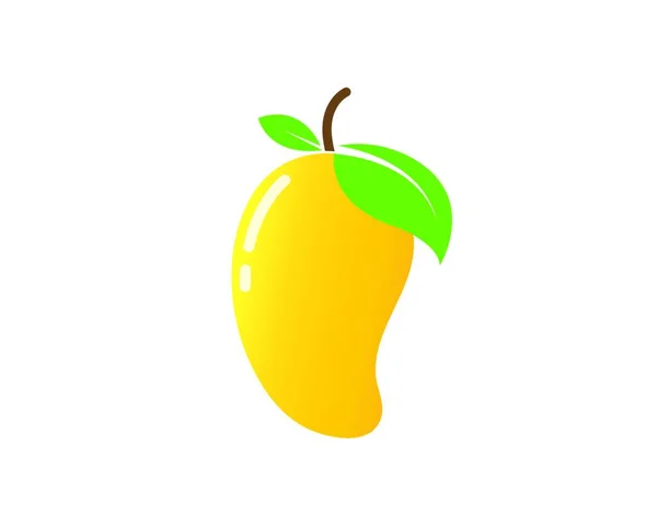 Mango Fruit Vector Illustratie Logo Pictogram — Stockvector