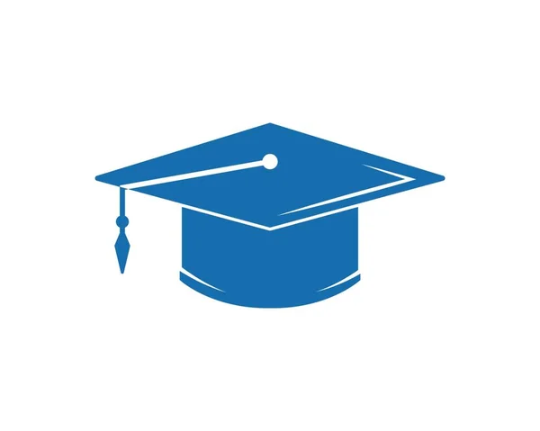 Graduazione Cap Diploma Vettore Illustrazione Modello Progettazione — Vettoriale Stock