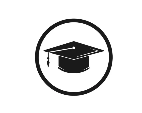 Graduation Cap Diploma Vector Illustration Design Template — ストックベクタ