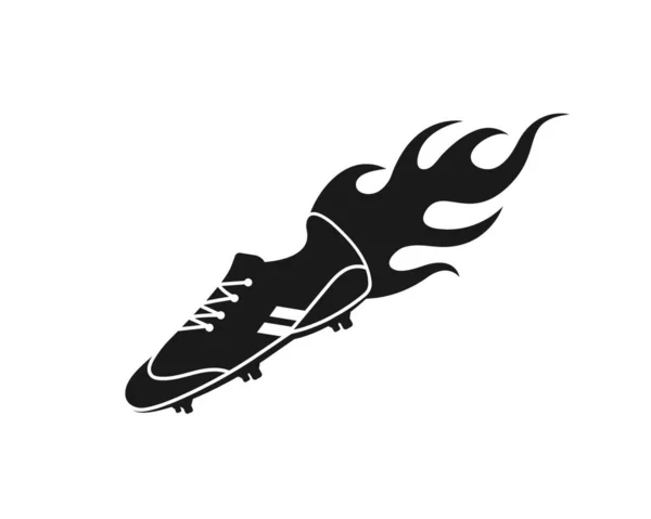 Fußball Schuhe Vektor Symbol Illustration Design Vorlage — Stockvektor