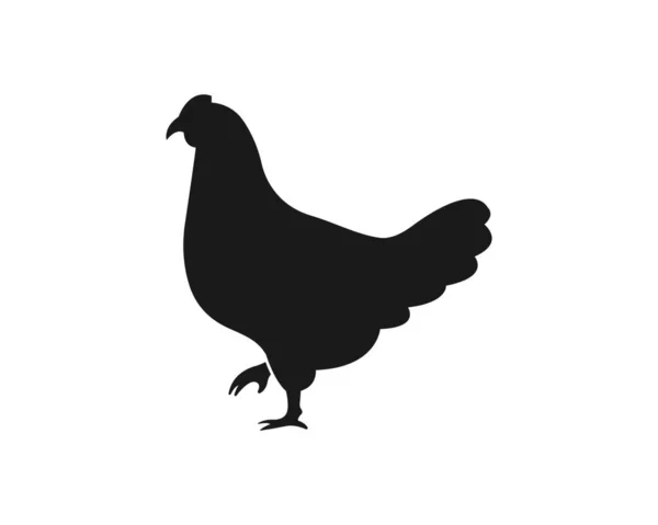 Logotipo Pollo Icono Vector Plantilla Ilustración — Archivo Imágenes Vectoriales