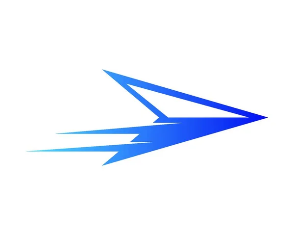 Ícone Ilustração Vetorial Seta Logo Entrega Design Logístico — Vetor de Stock