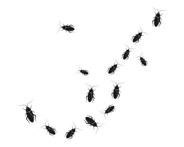 Cockroaches Vector Icon Illustration Design Template — Stock Vector