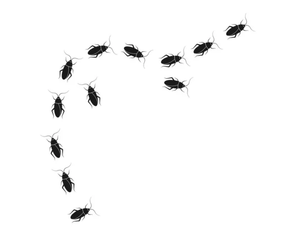 Cockroaches Vector Icon Illustration Design Template — Stock Vector