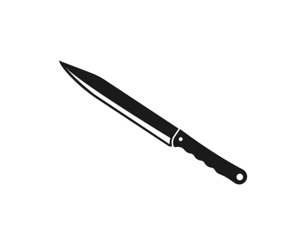 Cuchillo Icono Vector Ilustración Diseño Plantilla — Vector de stock