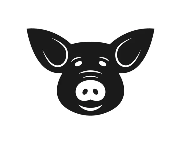 Pig Vektor Symbol Illustration Design Vorlage — Stockvektor