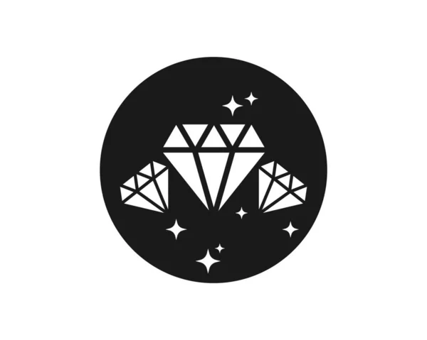 Diament Logo Ikona Wektor Szablon — Wektor stockowy