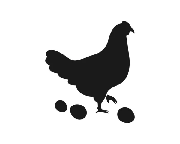 Шаблон Векторной Иллюстрации Логотипа Курицы — стоковый вектор