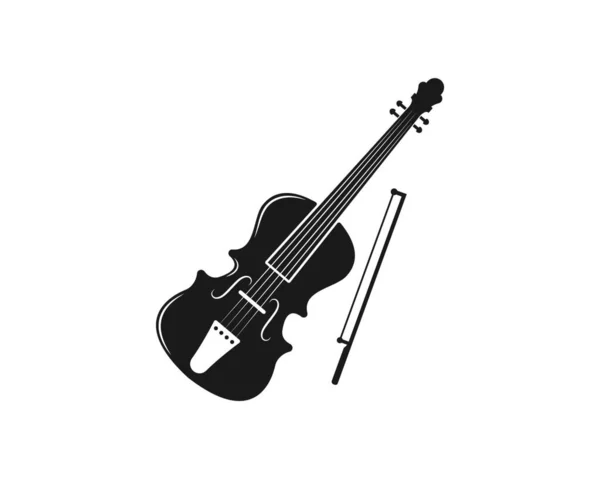 Violine Symbol Vektor Illustration Design Vorlage — Stockvektor