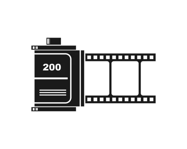 Rol Filmstrip Vector Illustratie Ontwerp Template — Stockvector