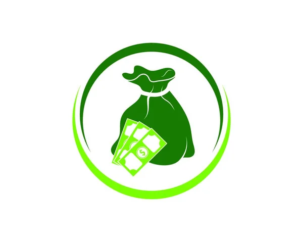 Geld Logo Symbol Vektor Illustration Design — Stockvektor