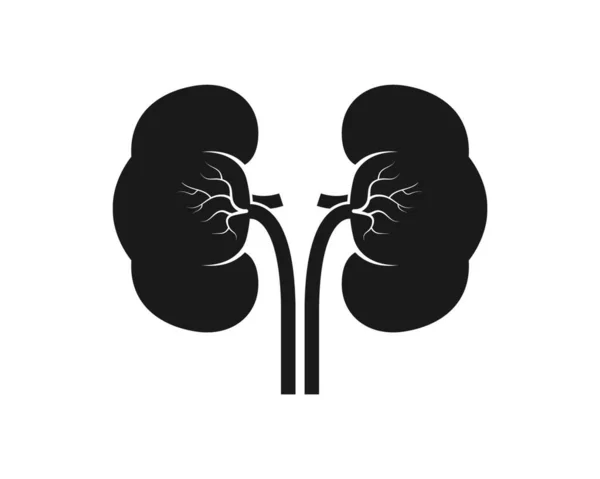 Kidney Icon Vector Illustration Design Template — Stock Vector