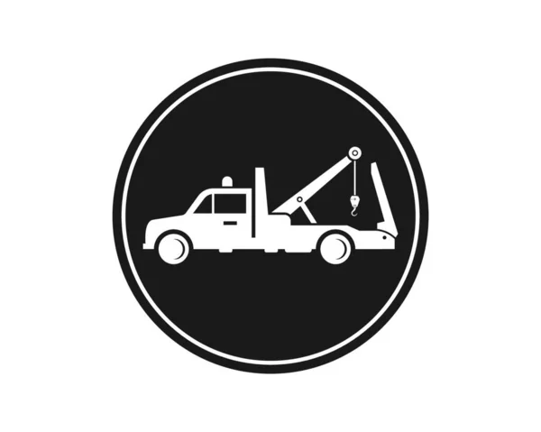Çekici Kamyon Vektör Logo Tasarım Şablonu — Stok Vektör