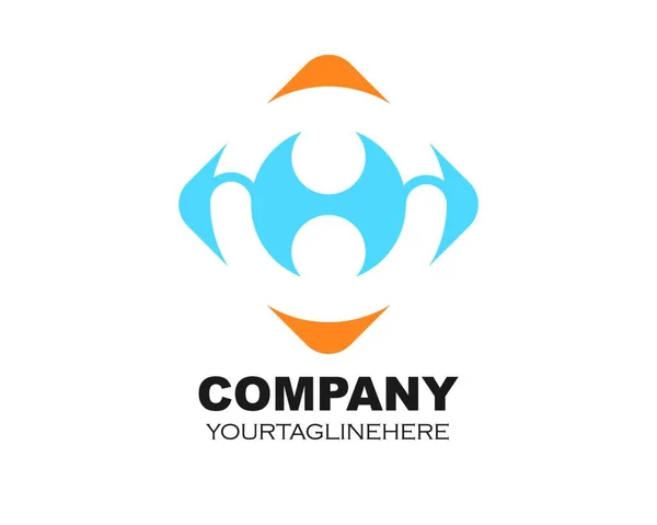 Circle Ring Business Logo Template Vector Design — Stock Vector