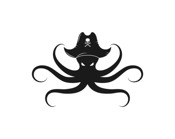 Chobotnice Ikona Symbol Ilustrace Obrázek Návrh Šablona — Stockový vektor