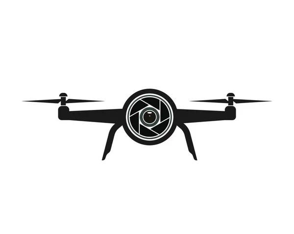 Drone Simgesi Logo Vektör Çizim Şablonu — Stok Vektör