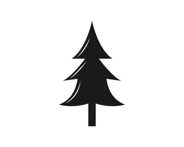 Pinheiros Árvore Vetor Ilustração Design Modelo — Vetor de Stock