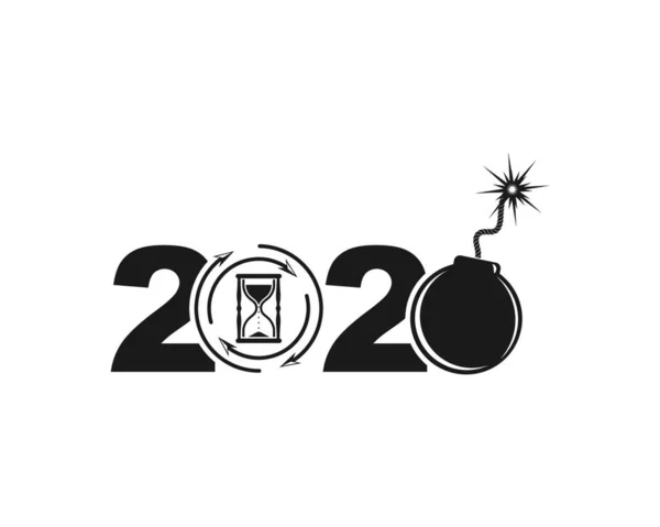 2020 New Year Icon Vector Illustration Design — ストックベクタ