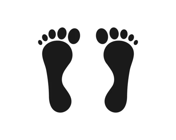 ビジネスマッサージのための足のイラストロゴベクトル セラピストデザインテンプレート — ストックベクタ