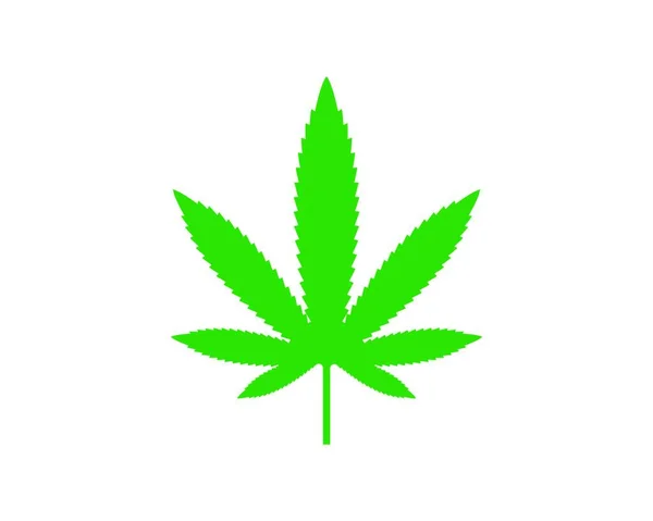 Cannabis Leaf Vector Icon Illustration Design Template — Stock Vector