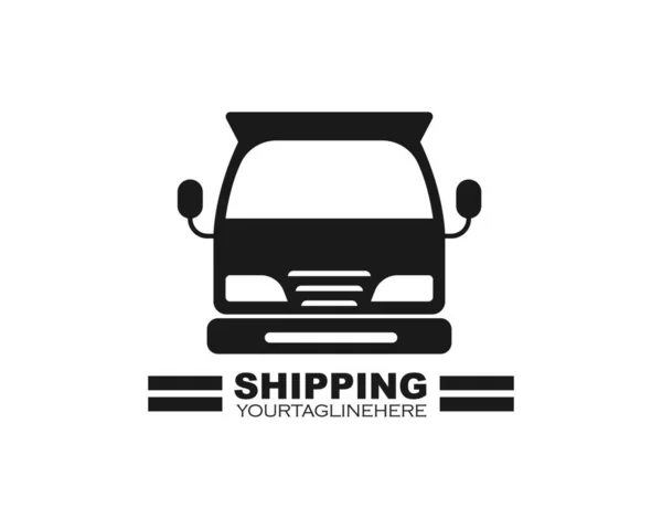 Caminhão Ícone Logotipo Vetor Ilustração Design Modelo —  Vetores de Stock
