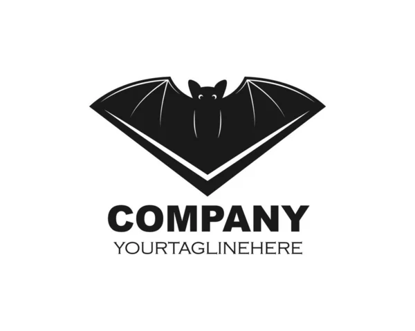 Bat Ilustration Vector Icon Logo Template — Stock Vector