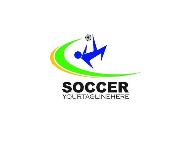 Fußball Logo Und Symbol Illustration Vektor Design — Stockvektor